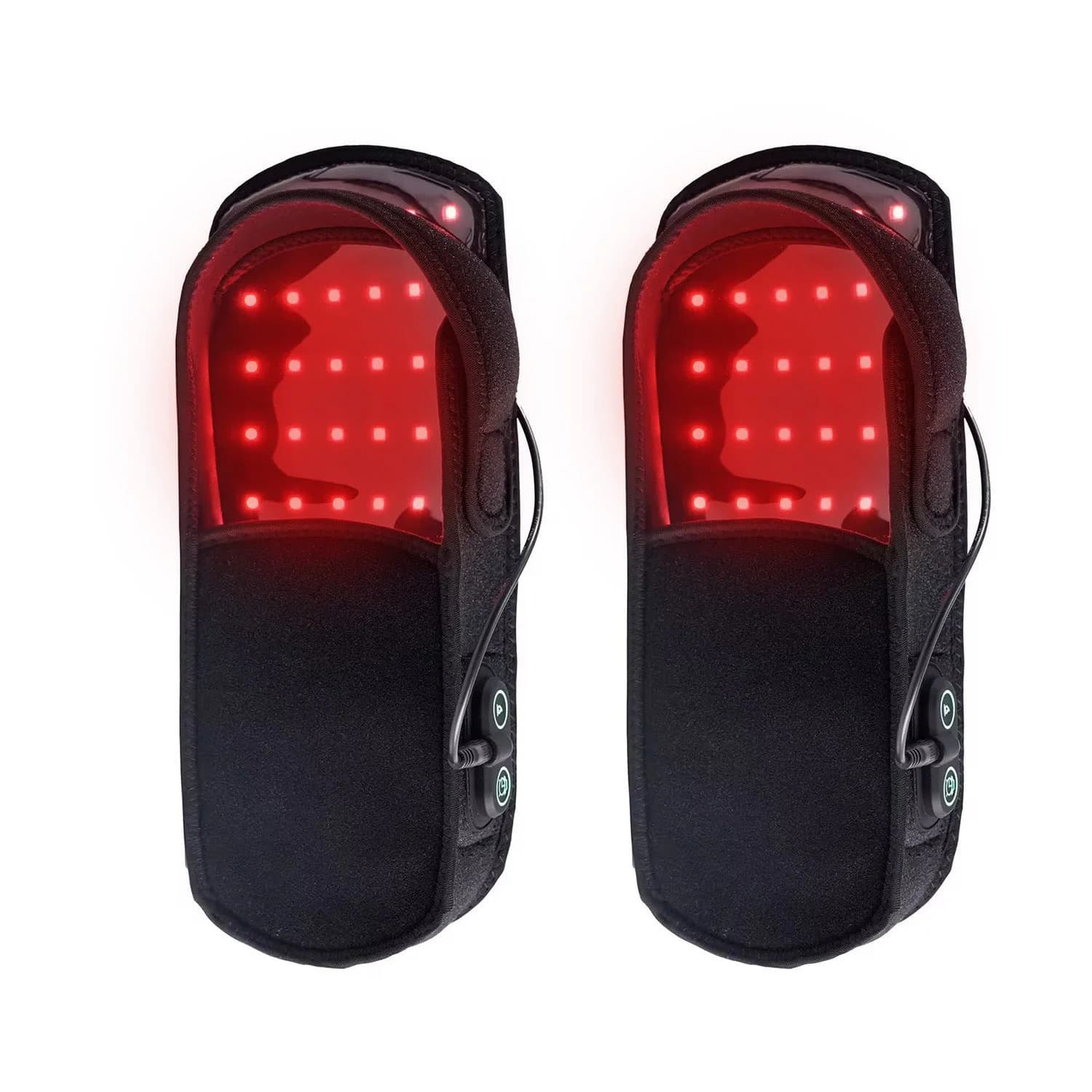 Chaussures de thérapie à la lumière rouge, chauffe-pieds, outil de Massage avec 180 Diodes Led pour