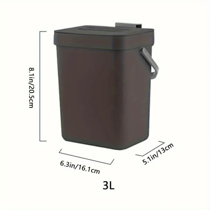 Poubelle à déchets alimentaires pour la cuisine, petite poubelle à compost pour comptoir avec couver