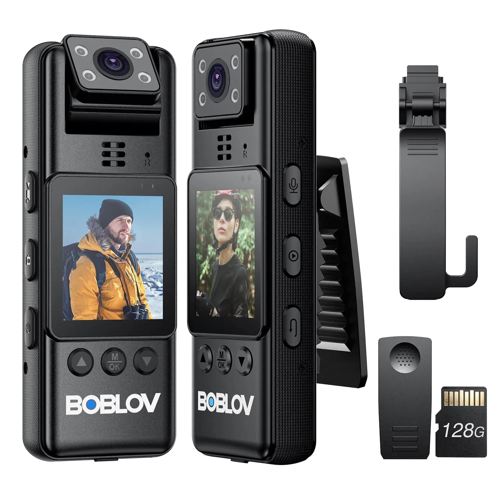 BOBLOV Mini caméra A23 HD1080P 180 rotation len enregistreur vidéo infrarouge Vision nocturne petit