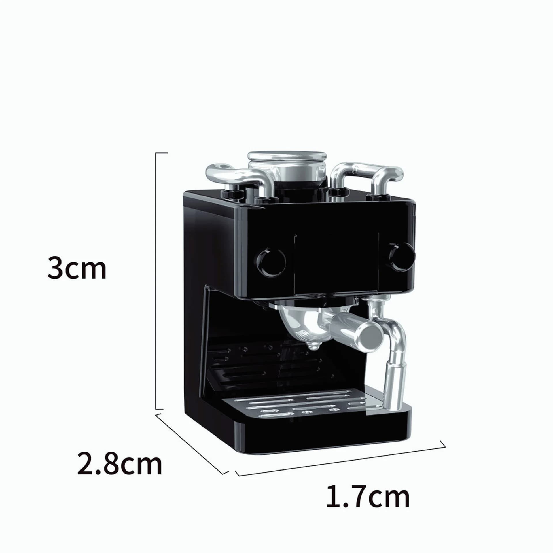 Maison de poupée grille espace mini machine à café bricolage auto-développé cuisine cuisson modèle d