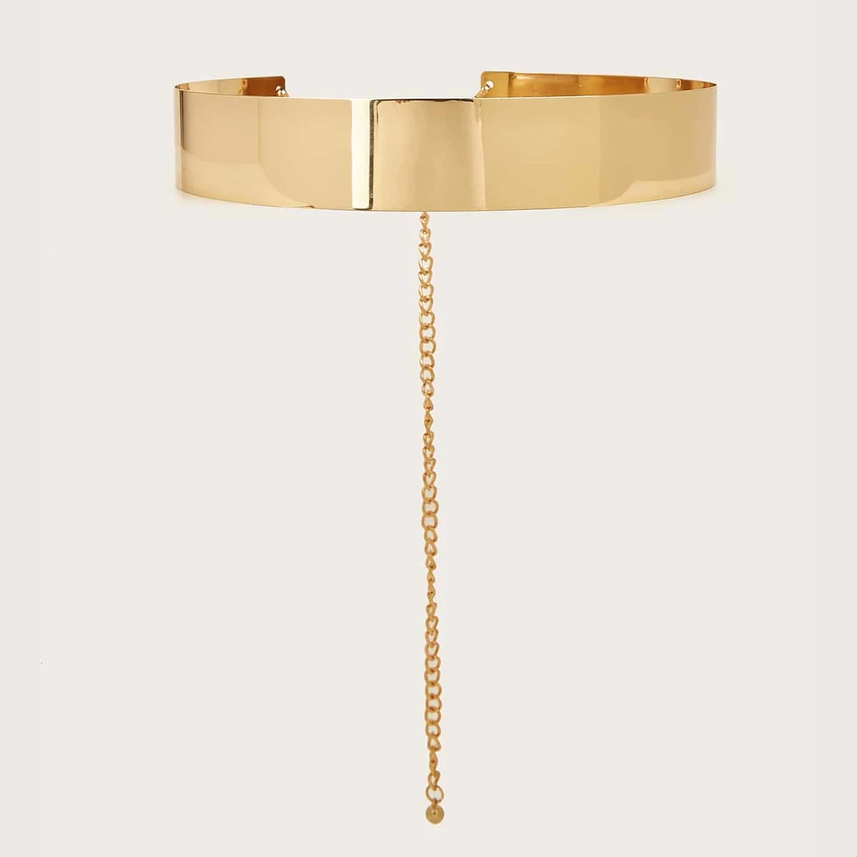 HERSHINE 1 pièce ceinture en métal doré à la mode pour femme, 4 cm de large, un accessoire de mise e