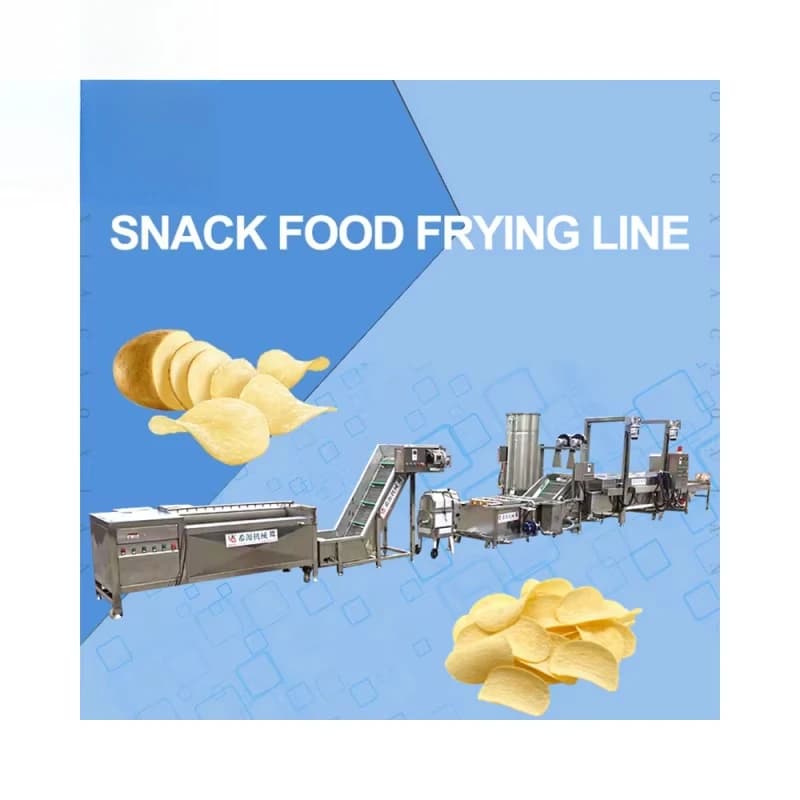 Machine de fabrication de chips de pommes de terre entièrement automatique personnalisée, ligne de q