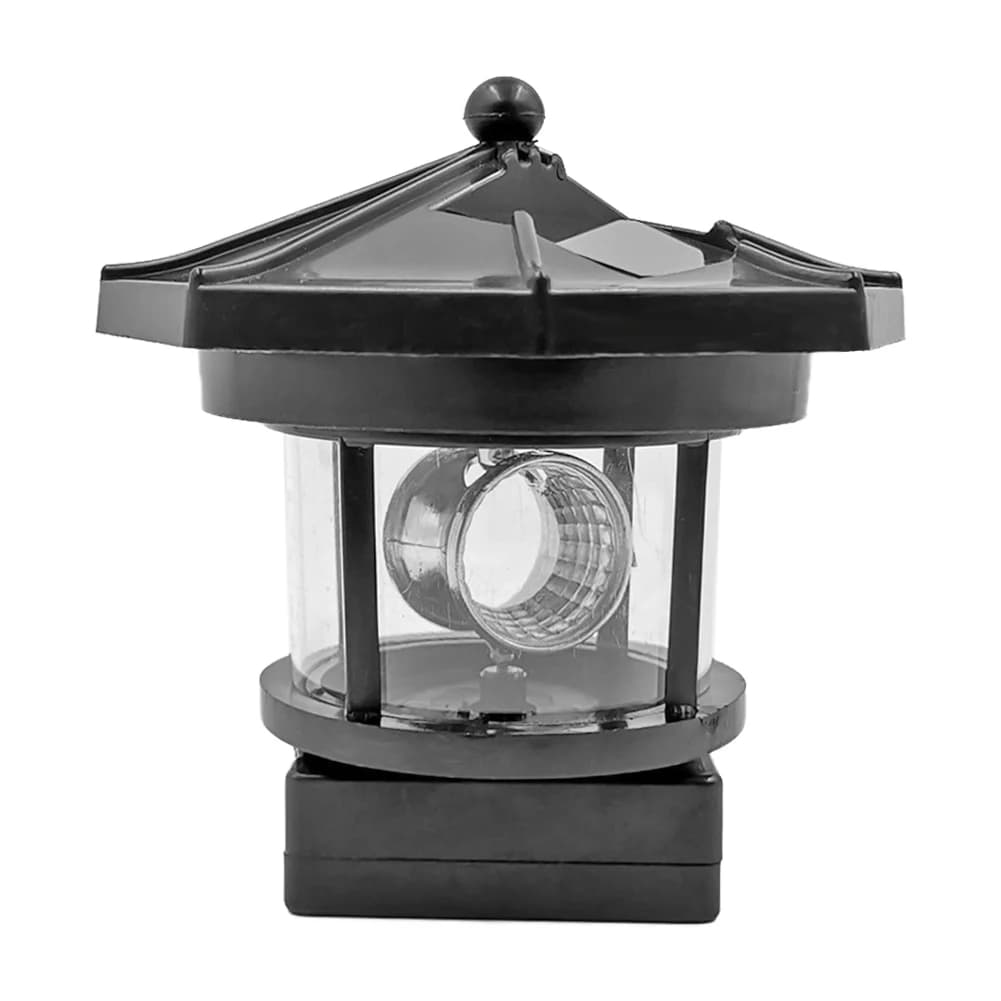 Phare Solaire LED Pratique et Durable, Lampe Multifonctionnelle Classique, Décor de Clôture, Capteur