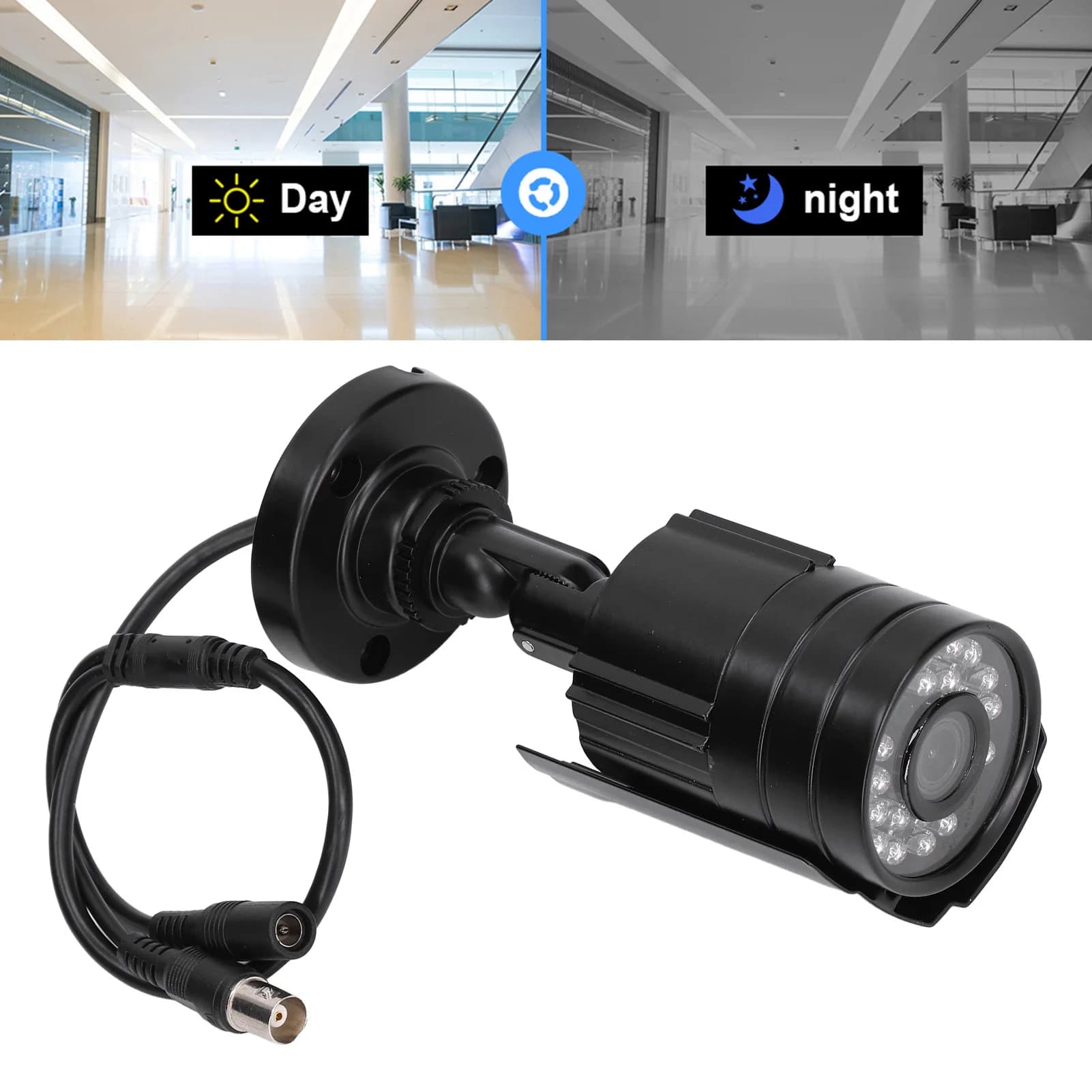 Caméra de vidéosurveillance analogique infrarouge 4 en 1, sécurité nocturne, étanche IP66, objectif