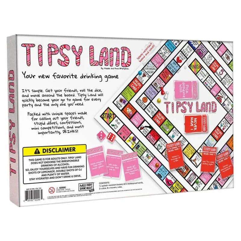 Cadeau de fête : Jeux de société Tipsy Land, jeux de boisson amusants pour amis
