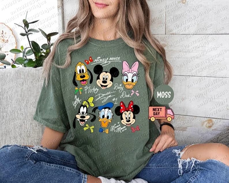 T-shirt Mickey et ses amis 2026, T-shirt magique, T-shirt personnages, T-shirt tête de souris, confo