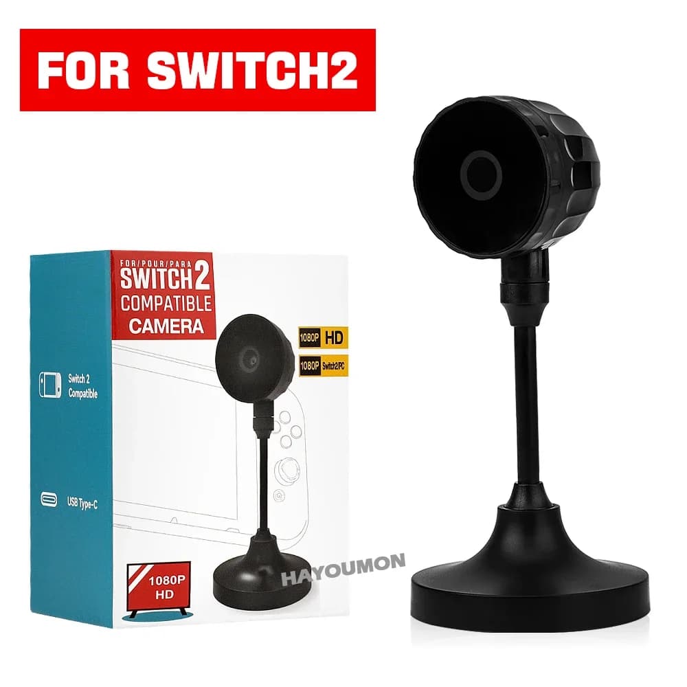 Caméra vidéo HD 1080P pour console Switch 2 avec port USB Type-C, caméra de capture vidéo de bureau