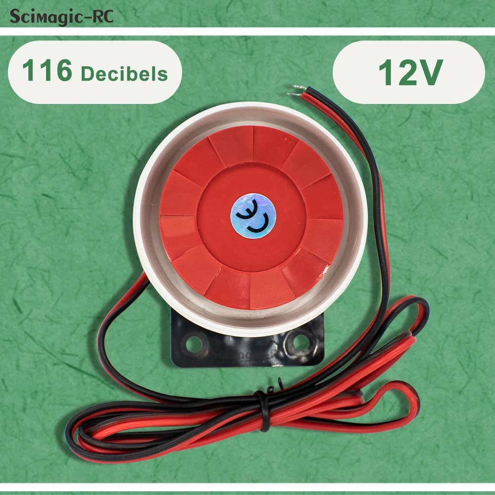 Nouveau DC 6-12V Mini Alarme Sirène Audio Antivol Buzzer 120db Haute décibel Sécurité Piezo Buzzer A