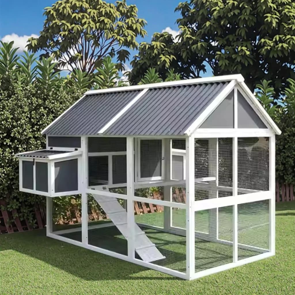 Maison de ferme poulets en bois, maison de luxe pour animaux de compagnie, grande Cage à poulet d'ex