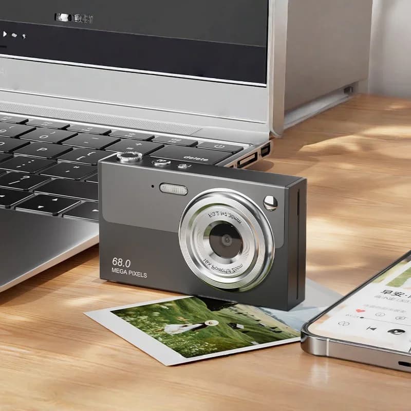 Caméra numérique CCD à double objectif Lenovo 68MP, caméra vidéo WiFi 4K, zoom 16X, mise au point au