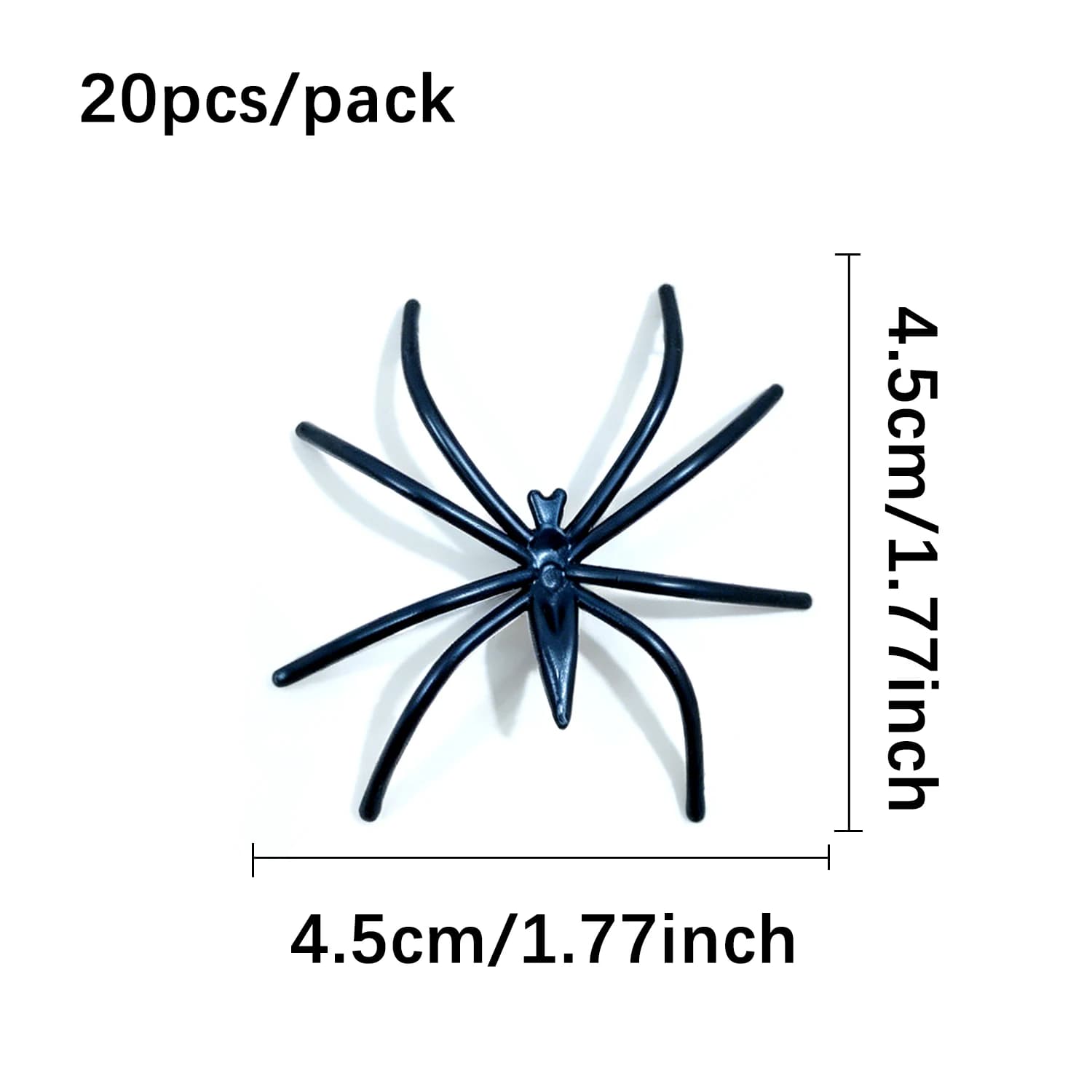 Grande araignée en peluche d'Halloween, décoration d'horreur pour fête, accessoire extérieur, araign