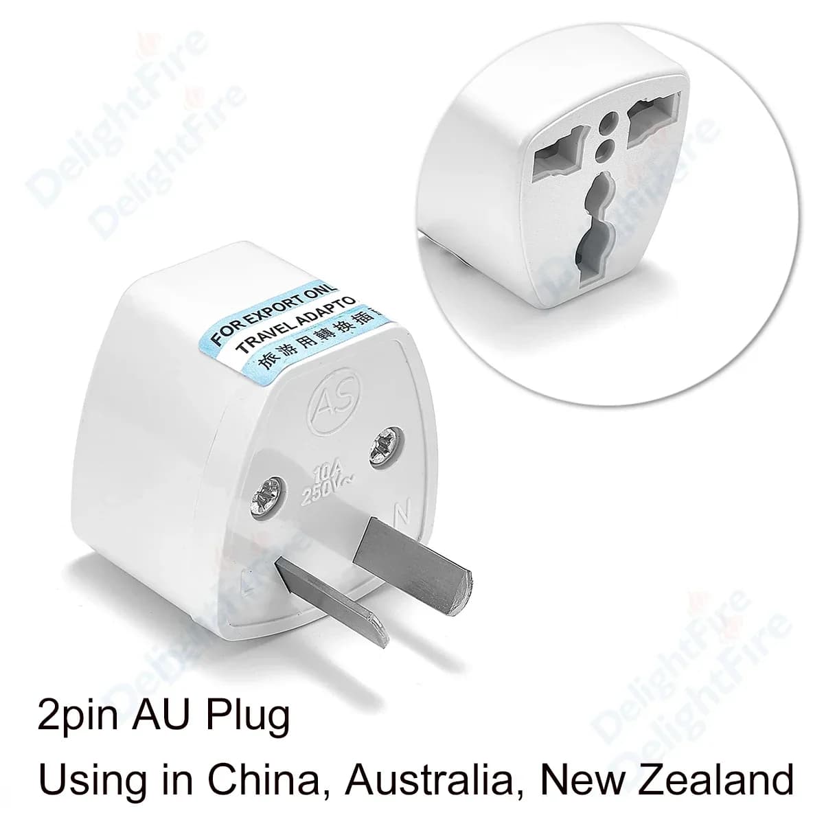 Adaptateur d'alimentation AU UK US EU, convertisseur de prise US vers EU, adaptateur électrique KR E