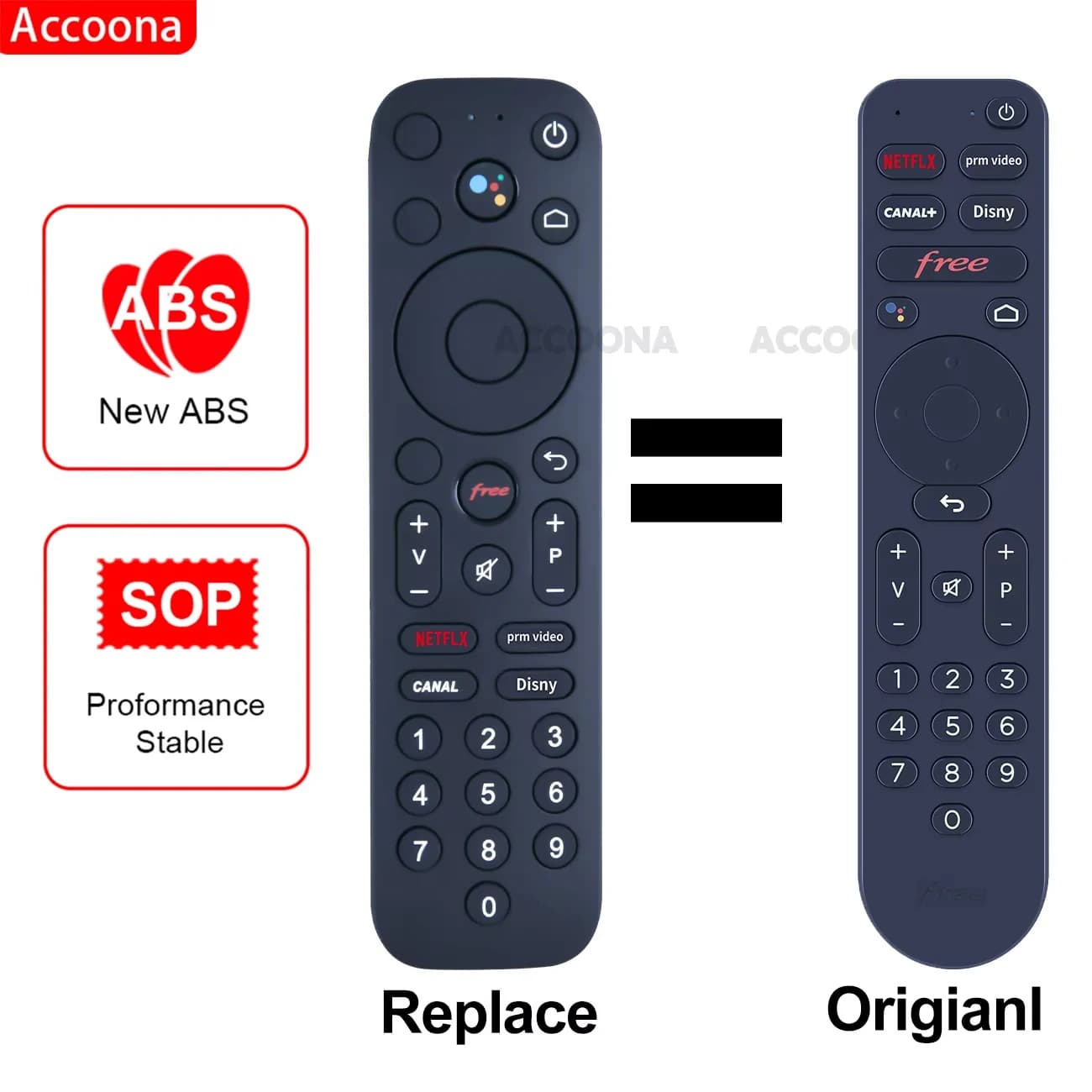 Télécommande vocale pour boîtier TV Pop, freebox