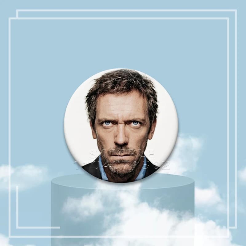 Broches et épingles en émail amusantes sur le thème de la série TV House MD, avec les personnages Gr