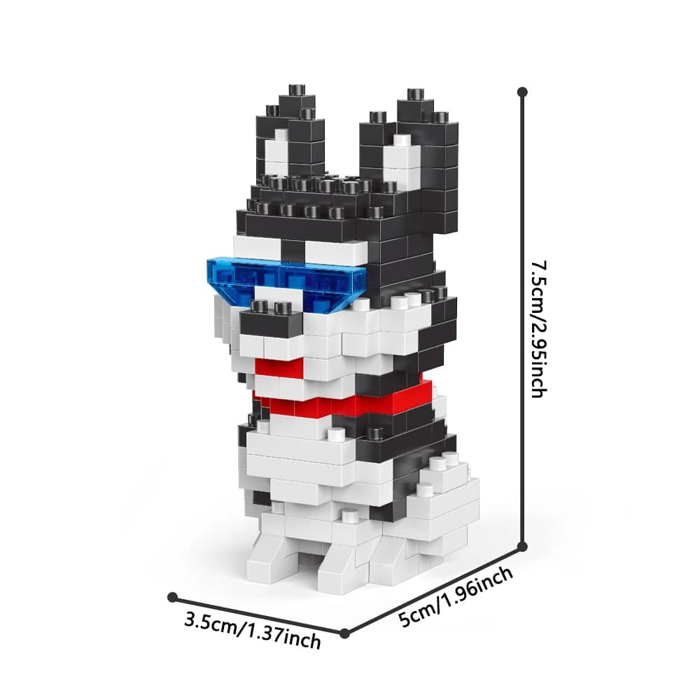 Mini blocs de construction pour chien, ensemble de jouets pour enfants, garçons et filles, adultes d