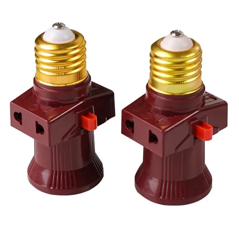 Support d'ampoule à vis E27 Convertible avec interrupteur 110V-240V, adaptateur de douille de lampe