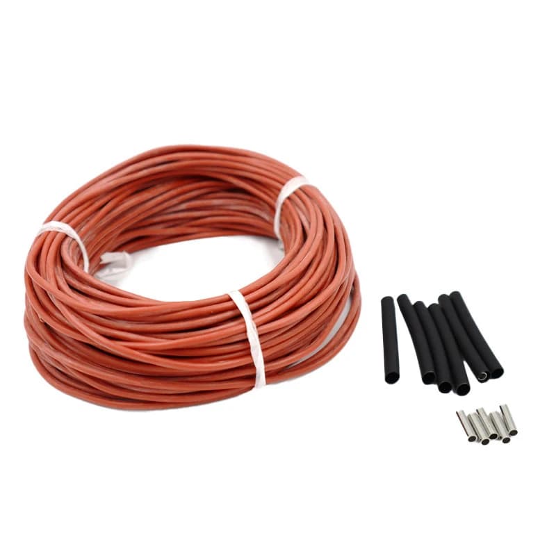 Câble chauffant infrarouge en carbone, fil chauffant électrique, câble de sol chaud, 10 à 100 mètres