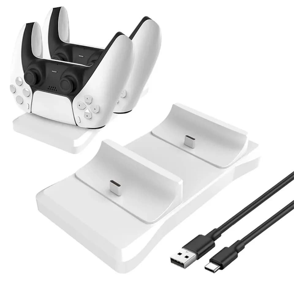 GAMINJA double support de charge pour contrôleur Playstation 5 Station de chargeur PS5 avec adaptate