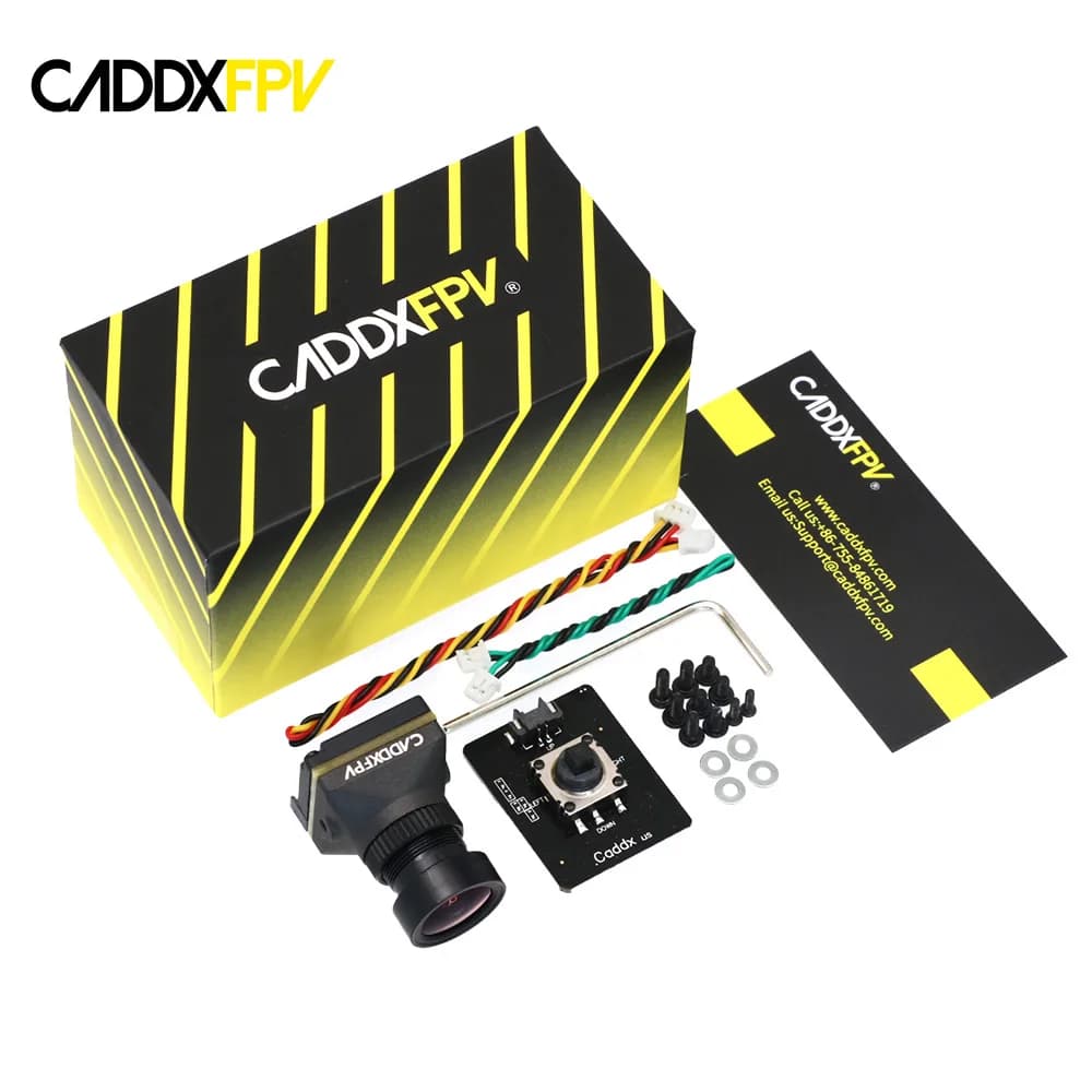 CADDX Ratel Pro Caméra analogique Super WDR 1500TVL FOV125 ° Caméra FPV pour caméra de drone de cour