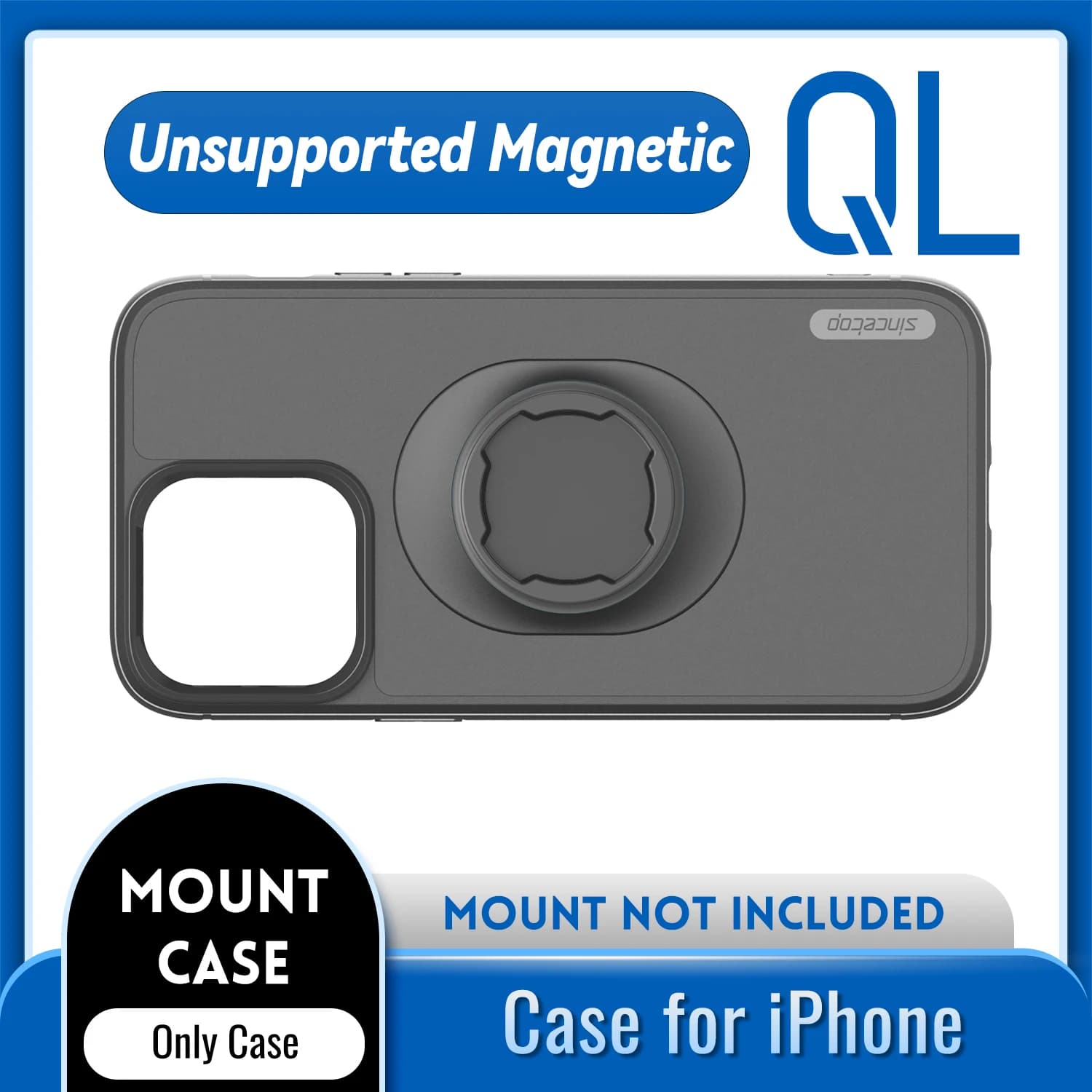 Coque antichoc pour iPhone 17/16/15/14/13/12/11Pro Max, support de téléphone pour moto/vélo, support