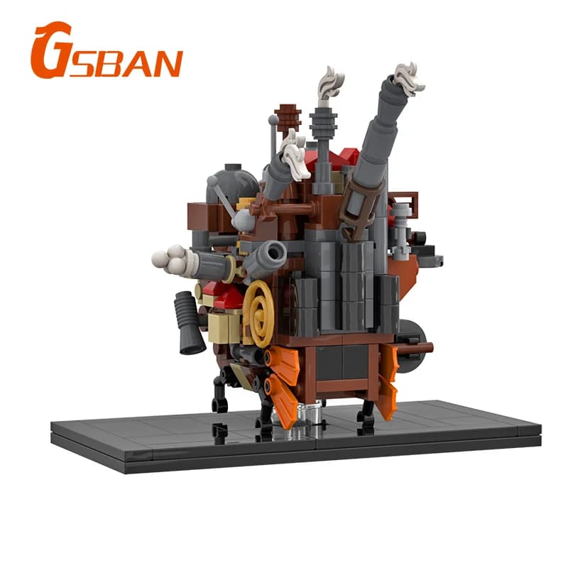 GSBAN film hurlé maison de ville château en mouvement 272 pièces blocs de construction MOC modèle br