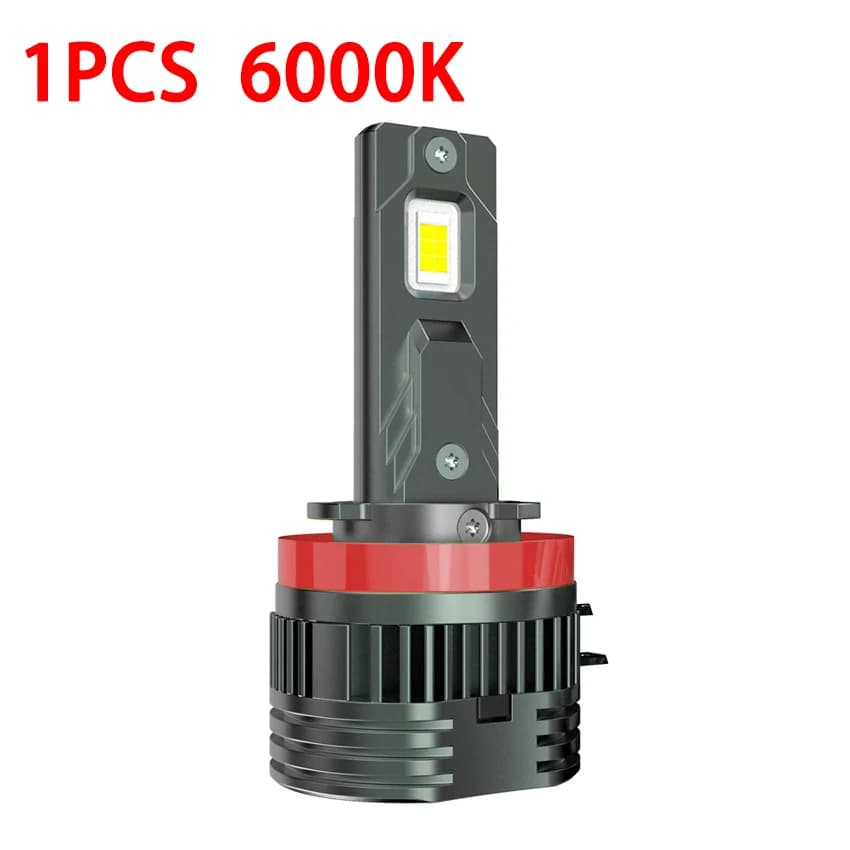 Ampoule de phare LED H11B Turbo 1800W 9000000LM, feux de croisement et feux de route 6000K blanc pou