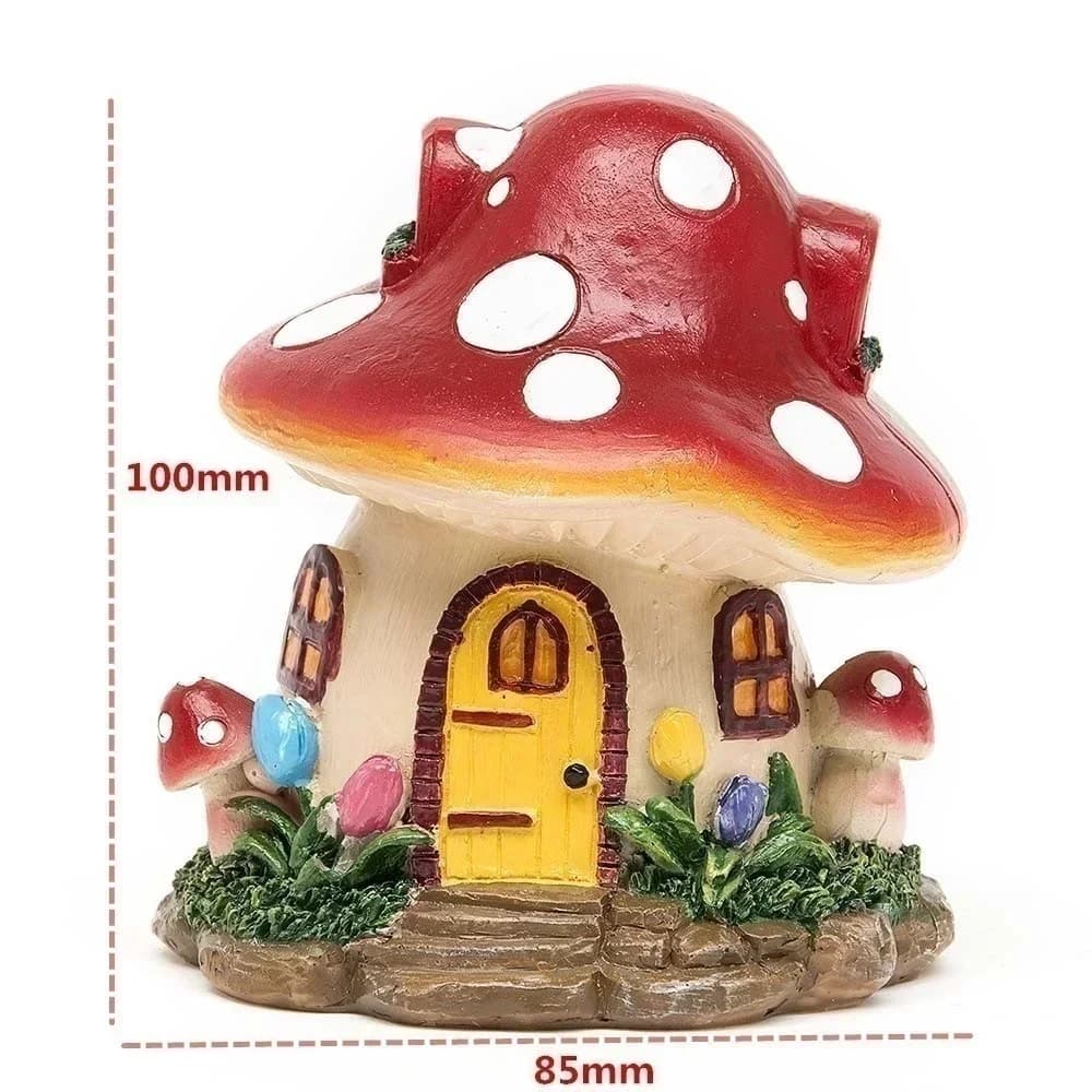 Maison l'inventaire en résine dégradée en pot de fleurs, décoration artisanale pour la maison, 8.5cm