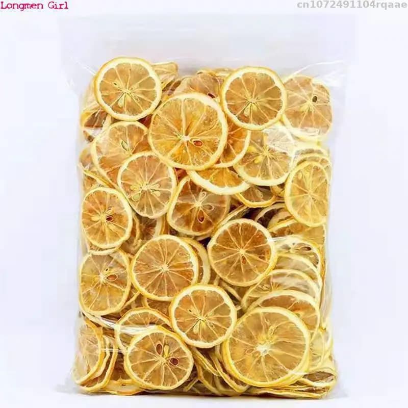 Tranches de citron naturelles préservables, 100g-200g, tranches d'orange, artisanat de fête à domici