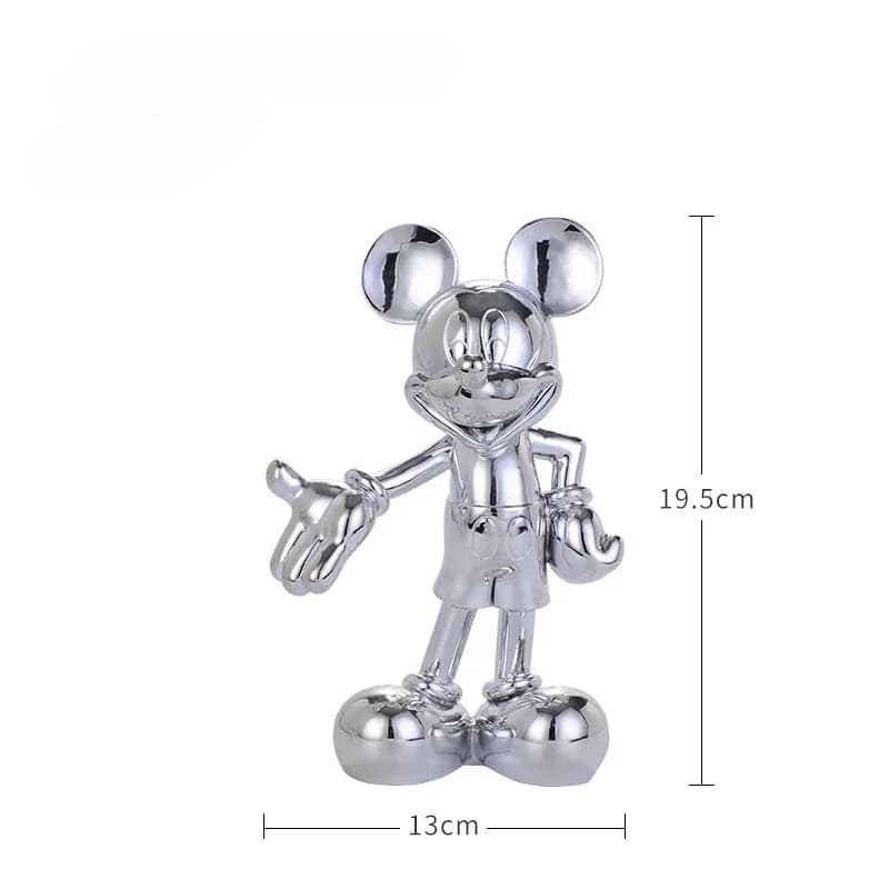Statue de Dessin Animé Disney en Résine Plaquée, Sculpture de Geste de Bienvenue, Ornements de Décor
