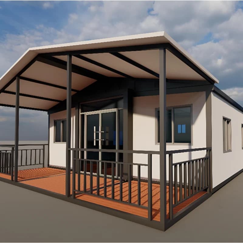Maison de conteneur à Structure en acier, petite maison pliante modulaire à faible coût, projets de