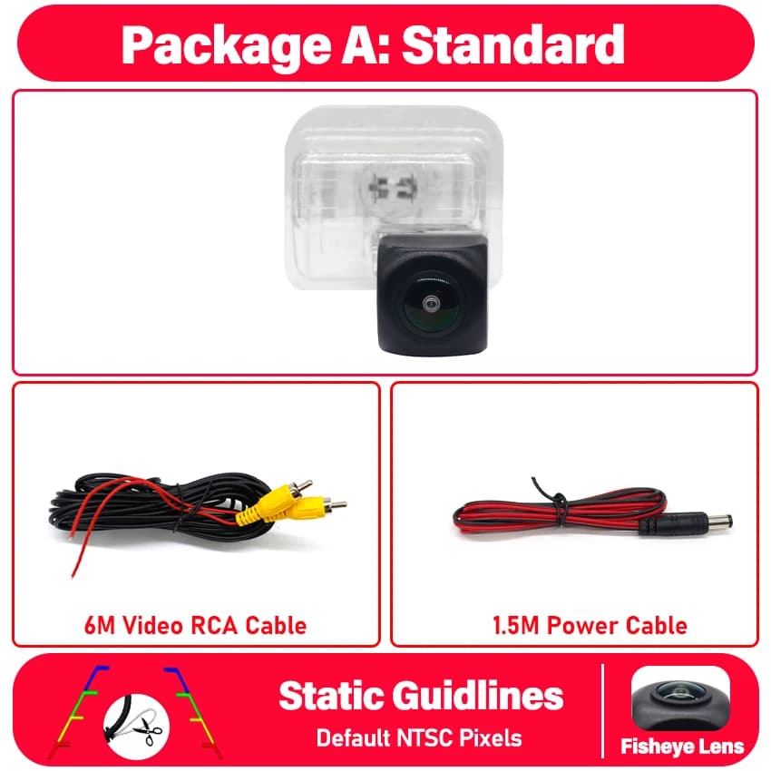 Caméra de recul caméra de recul voiture caméra de recul HD CCD Vision nocturne caméra de véhicule po