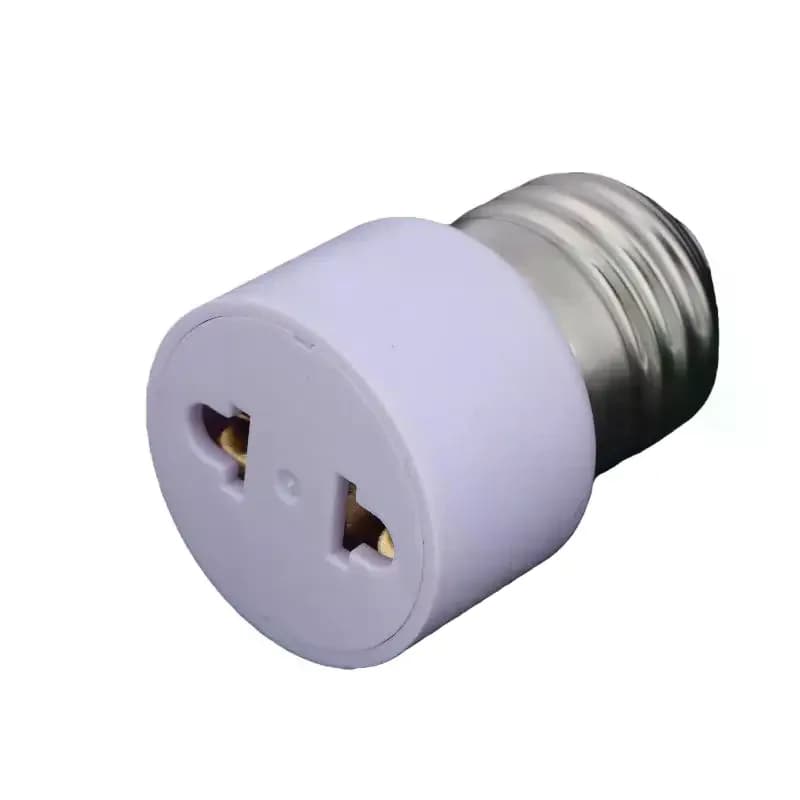 Support d'ampoule universel US/EU E27, adaptateur de douille blanche sans lumière, accessoire de lam