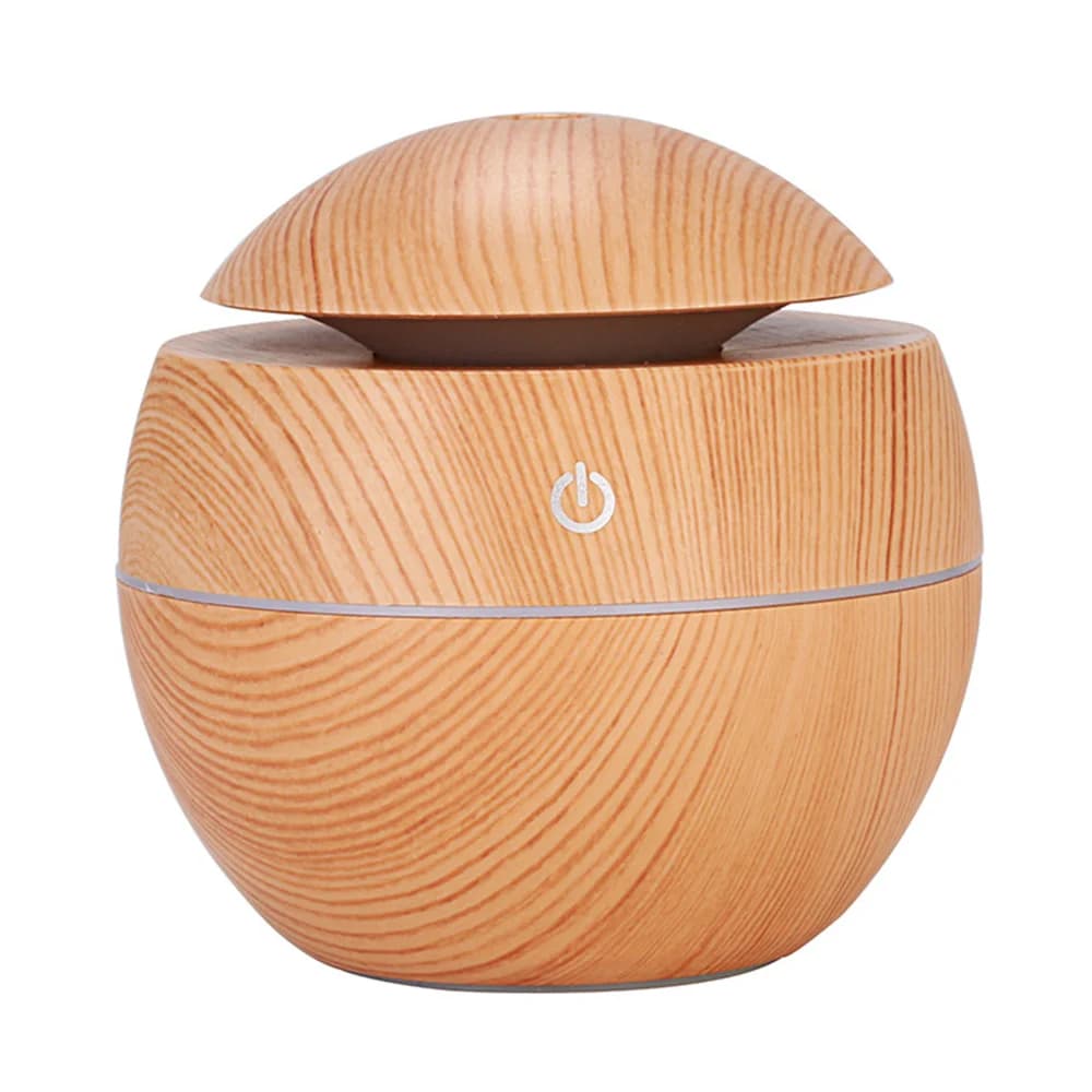 Humidificateur électrique diffuseur d'arôme d'air bois humidificateur d'air à ultrasons huile essent