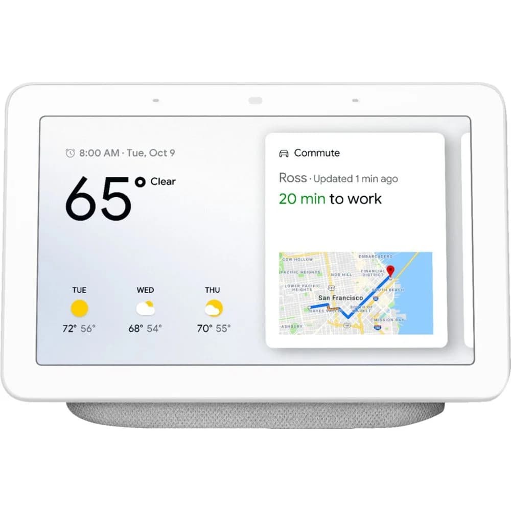 Contrôleur de maison intelligente d'origine Google NEST HUB (2e génération), assistant Google, craie