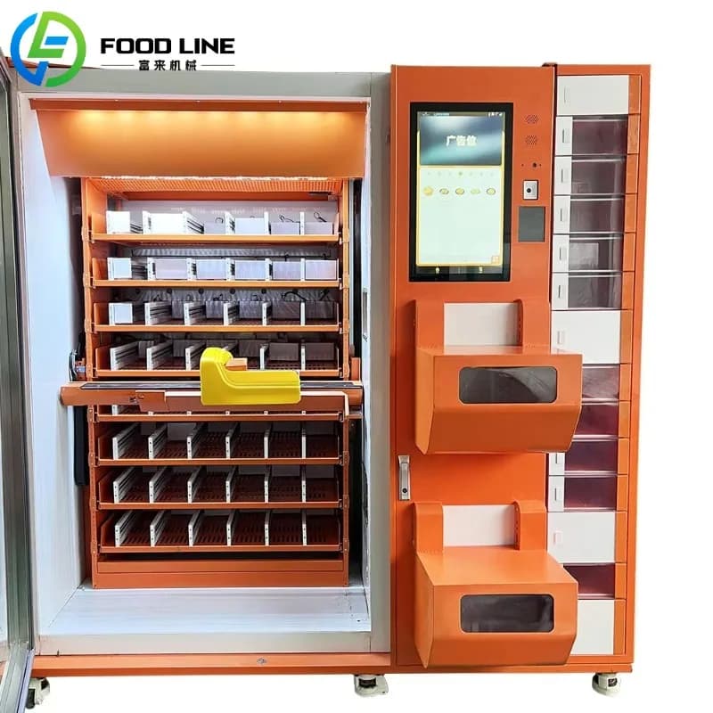 Distributeur automatique de nourriture chaude, distributeur de hot-dogs entièrement automatique, équ