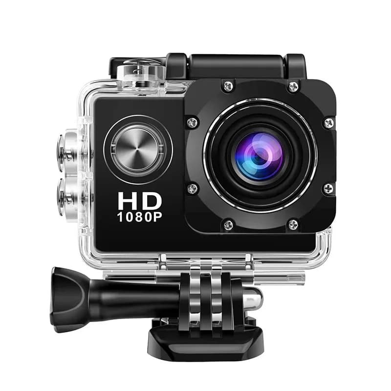 Caméra d'action Ultra HD 4K, 3MP, 900mAh, boîtier étanche sous-marin, casque de sport en plein air,