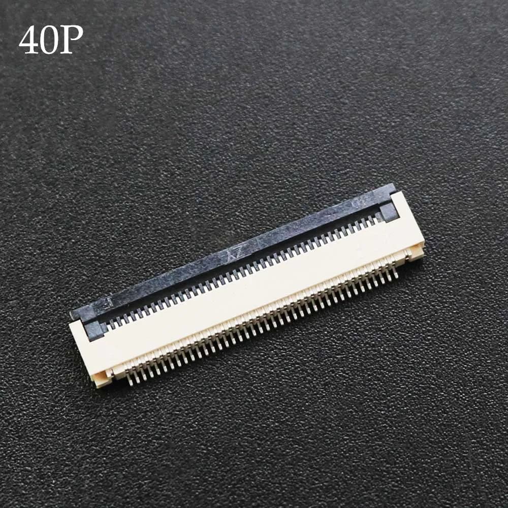 Connecteur de prise de câble plat, pas 0,5 mmFPC FFC 40P 45P 50P 54P 60P, H = 1.5, 10 pièces/lot