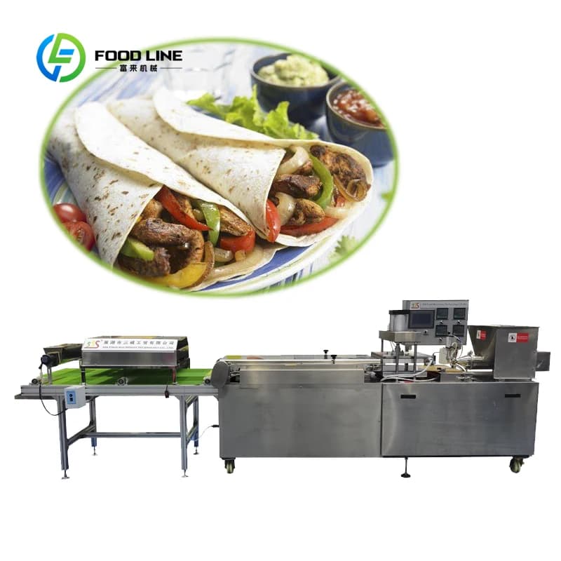 Machine à tortillas entièrement automatique et personnalisable, équipement commercial pour la fabric