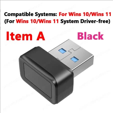 Clé d'empreintes digitales USB : scanner biométrique compatible Windows pour une connexion sans mot