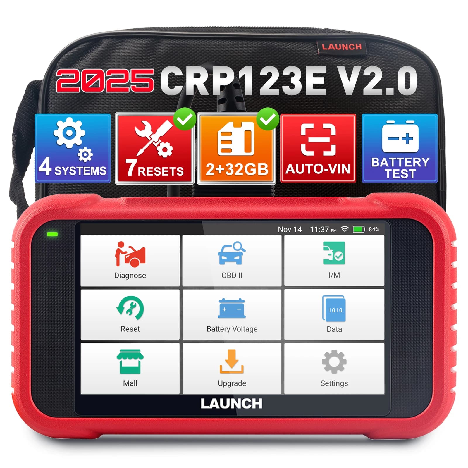 LAUNCH X431 CRP123E V3.0 Analyseur OBD2 ENG ABS Airbag SRS À Outil de diagnostic automatique pour la
