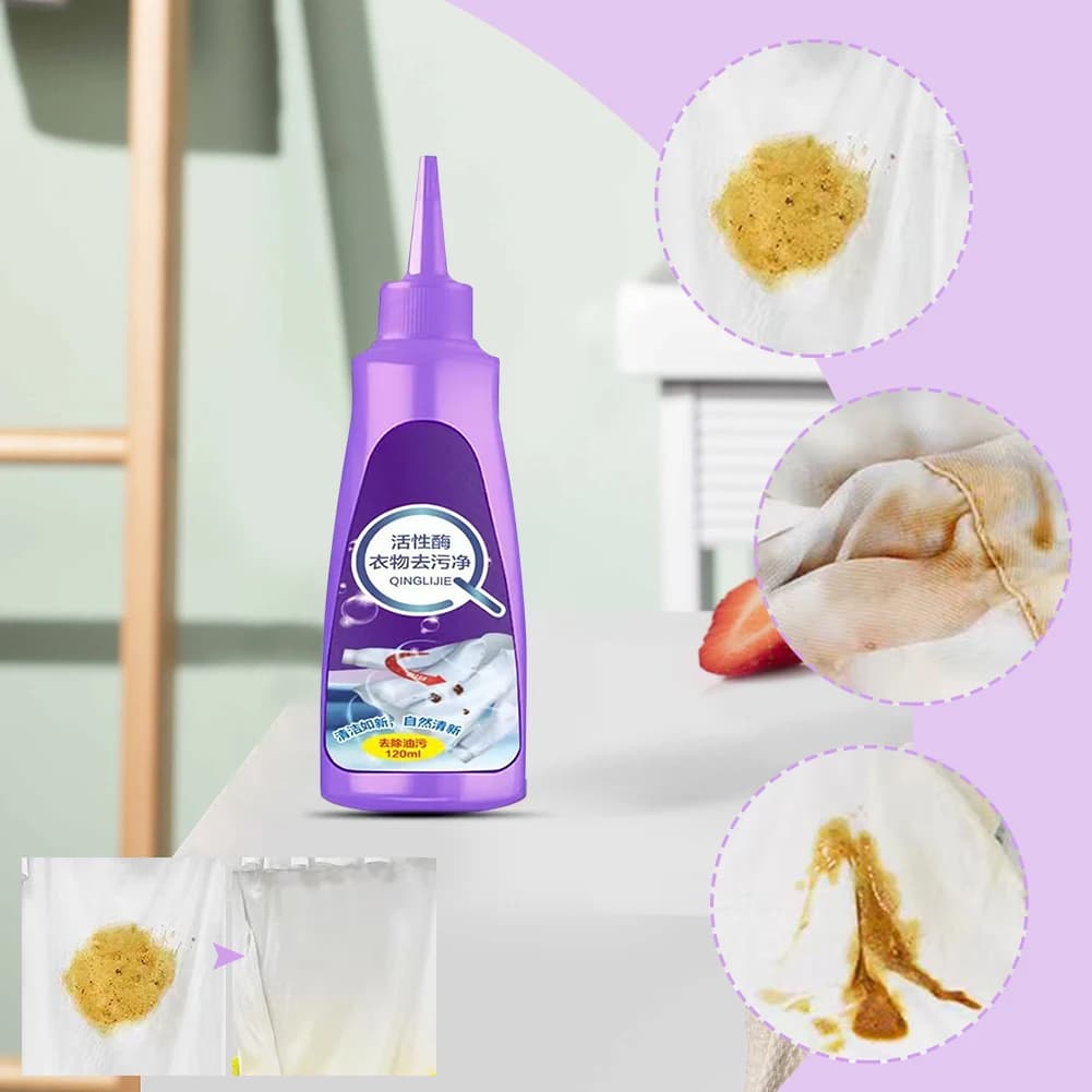 Détachant de Linge 120 ML aux Enzymes Actives Blossom – Dégraissant pour T-shirts et Sous-vêtements