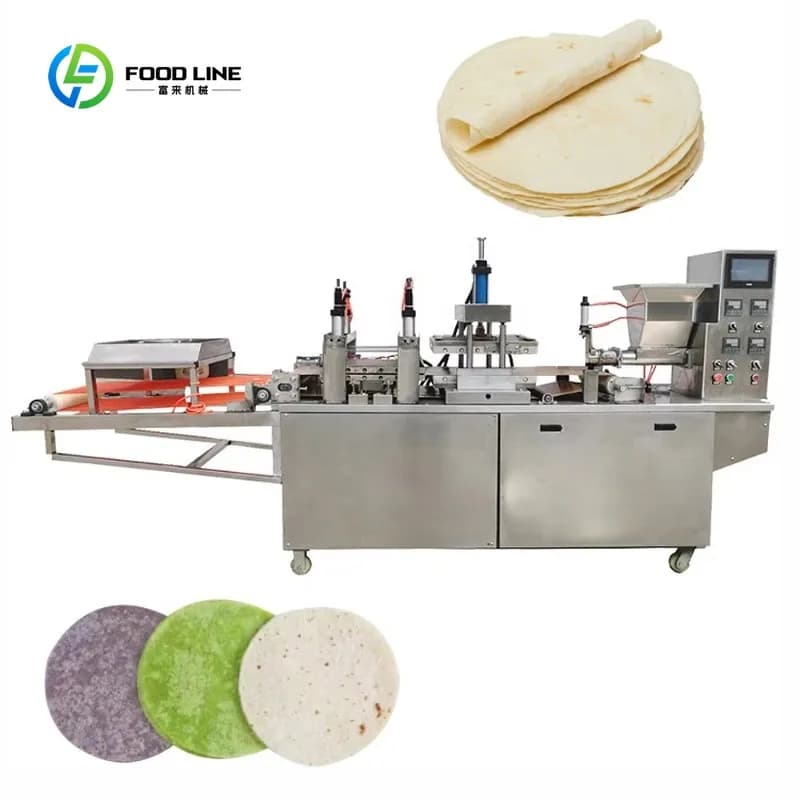 Machine à tortillas, pain pita, roti, crêpes et pancakes entièrement automatique personnalisée, prix