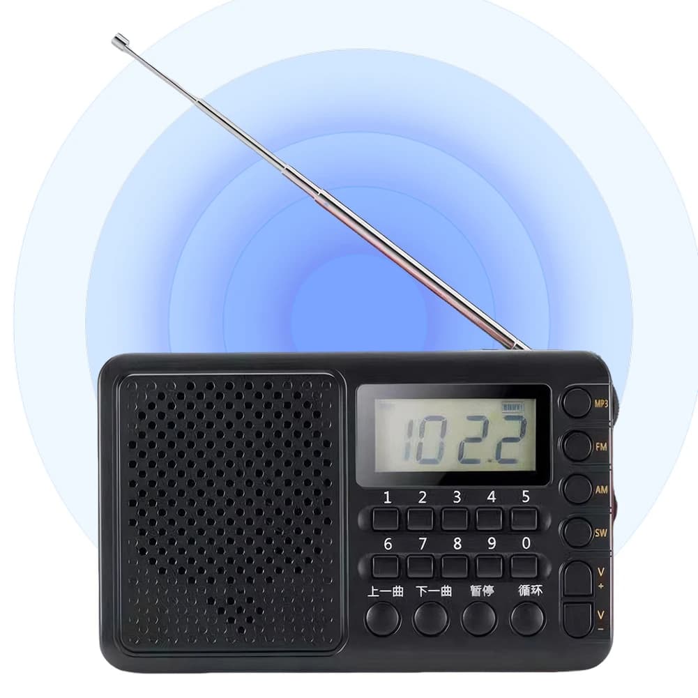 Radio pleine bande avec écran LED, récepteur FM/AM/SW Portable, lecteur de musique MP3 pour la maiso
