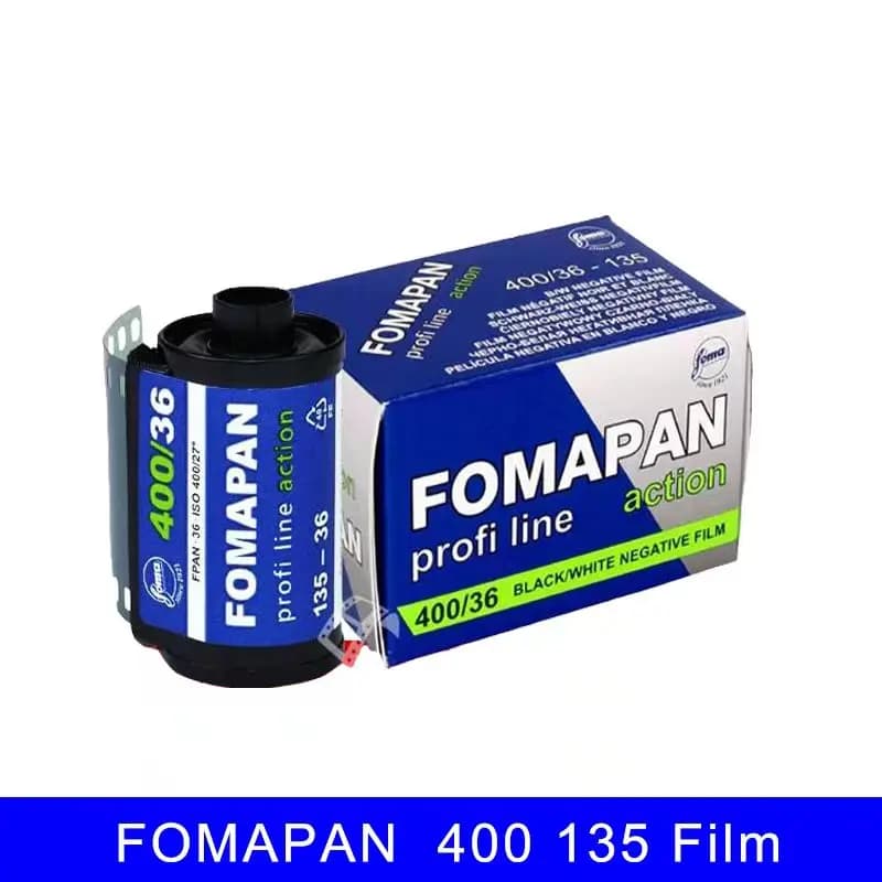 Film noir et blanc Fomapan 400 Action 135 (35 mm) en stock, 36 expositions, film analogique vintage