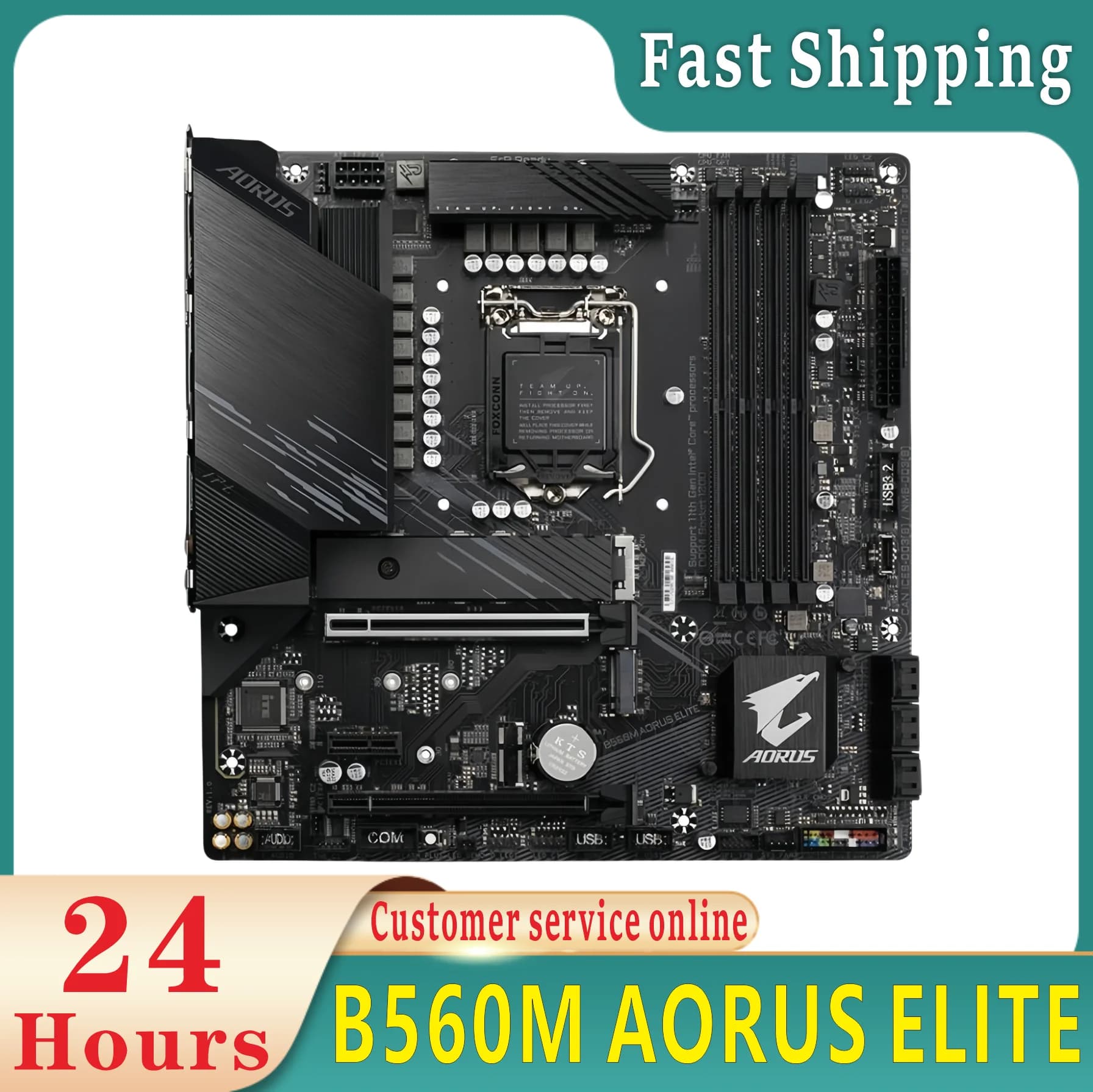 Nouvelle carte mère originale B560M AORUS ELITE LGA 1200 DDR4 128GB M-ATX adaptée à la carte mère B5