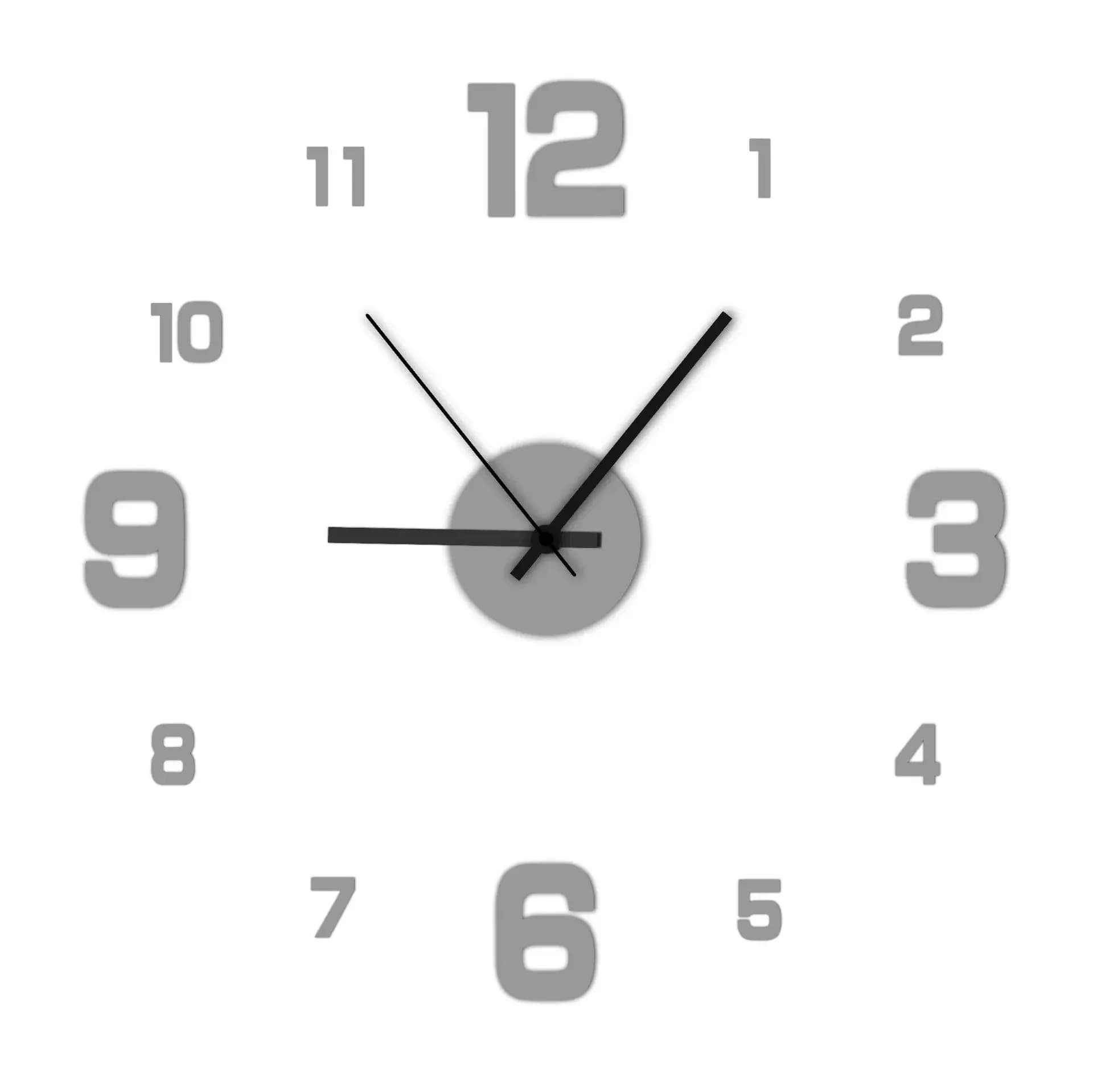 Horloges murales sans cadre pour chambre à coucher, décoration de la maison et de la cuisine, montre