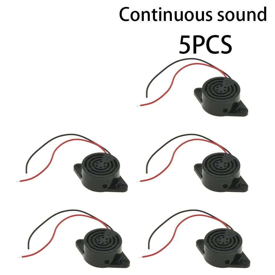 5/10 pièces DC 12V 95DB alarme décibel élevé DC 3-24V alarme sonore électronique bip bip continu Int