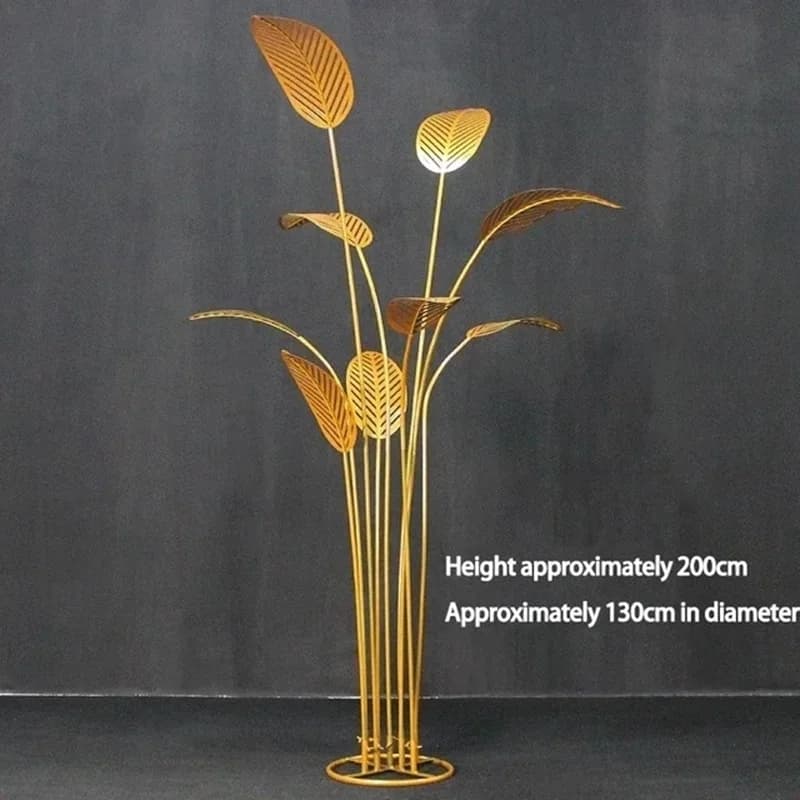 Nouvelle grande décoration d'arbre à bananier en métal à 12 têtes, parfaite pour les fêtes de mariag