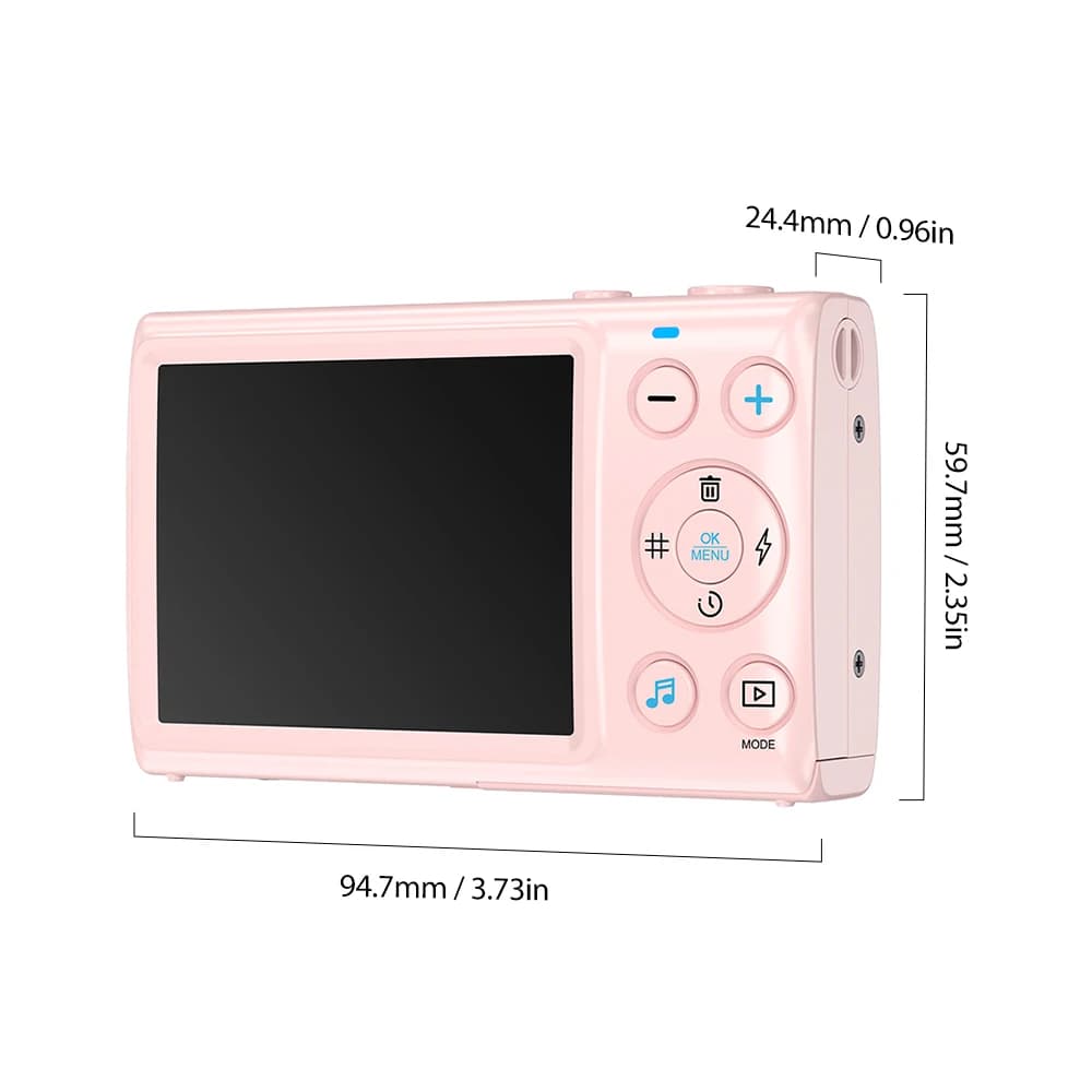 Caméra de vlogging 4K pour YouTube, appareil photo compact 64MP avec autofocus, lumière d'appoint, t