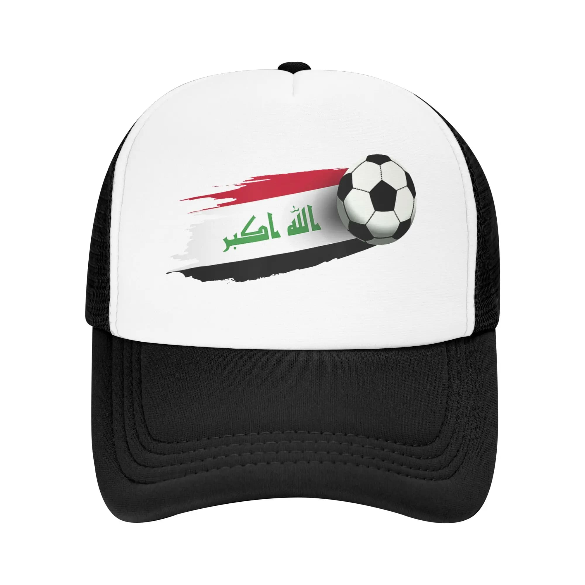 Casquettes de baseball en maille unisexe avec drapeau irakien, style hip-hop, chapeaux de soleil rég